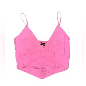 uo kendall poplin bustier corset top